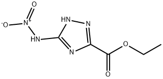 1H-1,2,4-Triazole-3-carboxylicacid,5-(nitroamino)-,ethylester(9CI) Struktur