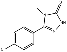 4-triazole-3-thiol,5-(p-chlorophenyl)-4-methyl-4h-2 Struktur