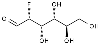 2-Deoxy-2-fluoro-D-glucose Struktur