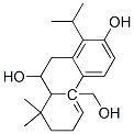 2,9-Phenanthrenediol, 6,7,8,8a,9,10-hexahydro-4b-(hydroxymethyl)-8,8-dimethyl-1-(1-methylethyl)-, (4bR,8aS,9R)- Struktur