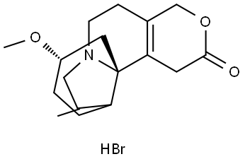 (2S,13BS)-2-METHOXY-2,3,5,6,8,9,10,13-OCTAHYDRO-1H,12H-BENZO[I]PYRANO[3,4-G]INDOLIZIN-12-ONE HYDROBROMIDE Structure