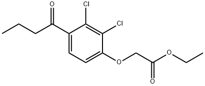 Acetic acid, [2,3-dichloro-4-(1-oxobutyl)phenoxy]-, ethyl ester