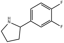 2-(3,4-DIFLUORO-PHENYL)-PYRROLIDINE Struktur