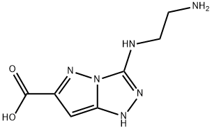 1H-Pyrazolo[5,1-c]-1,2,4-triazole-6-carboxylicacid,3-[(2-aminoethyl)amino]- Struktur