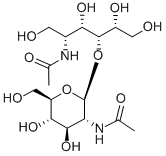 N N'-DIACETYLCHITOBIITOL Struktur