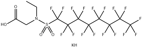 N-ETHYL-N-(HEPTADECAFLUOROOCTYL-SO2)GLYC IN K SALT,42 WT% IN H2O/2-BUTOXYETHANOL Struktur