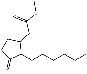 methyl 2-hexyl-3-oxocyclopentaneacetate Struktur