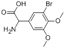 AMINO-(3-BROMO-4,5-DIMETHOXY-PHENYL)-ACETIC ACID Struktur