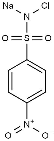 N-Chloro-N-sodio-4-nitrobenzenesulfonamide Struktur