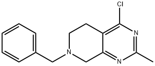 7-BENZYL-4-CHLORO-2-METHYL-5,6,7,8-TETRAHYDROPYRIDO[3,4-D]PYRIMIDINE Struktur