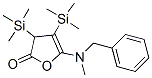 2(3H)-Furanone,  5-[methyl(phenylmethyl)amino]-3,4-bis(trimethylsilyl)- Struktur