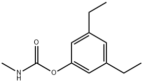 N-Methylcarbamic acid 3,5-diethylphenyl ester Struktur