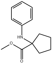 Cyclopentanecarboxylic acid, 1-(phenylaMino)-, Methyl ester Struktur