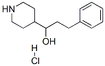 4-PIPERIDINEMETHANOL, .ALPHA.-(2-PHENYLETHYL)-, HYDROCHLORIDE Struktur