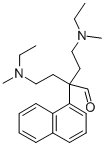 1-Naphthaleneacetaldehyde, alpha,alpha-bis(2-(N-ethyl-N-methylamino)et hyl)- Struktur