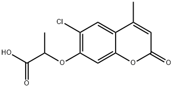 2-(6-CHLORO-4-METHYL-2-OXO-2H-CHROMEN-7-YLOXY)-PROPIONIC ACID Struktur