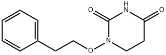 2,4(1H,3H)-Pyrimidinedione, 5,6-dihydro-1-phenethyloxy- Struktur