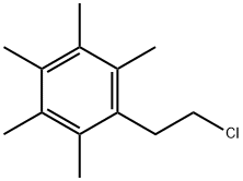 1-(2-chloroethyl)-2,3,4,5,6-pentamethylbenzene Struktur