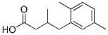 3-Methyl-4-(2,5-xylyl)butyric acid Struktur