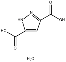 3,5-Pyrazoledicarboxylic acid monohydrate Struktur