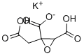 -Epoxytricarballylic acid monopotassiu Struktur