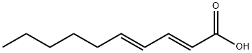 (2E,4E)-2,4-decadienoic acid Struktur