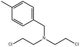 N,N-Bis(2-chloroethyl)-p-methylbenzylamine Struktur