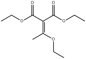 (1-Ethoxyethylidene)propanedioic acid diethyl ester Struktur