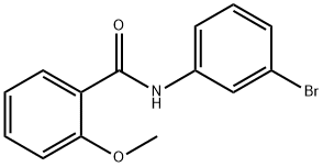 N-(3-bromophenyl)-2-methoxybenzamide Struktur