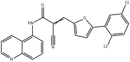 2-Cyano-3-[5-(2,5-dichlorophenyl)-2-furanyl]-N-5-quinolinyl-2-propenamide