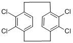 tetrachlorotricyclo[8.2.2.24,7]hexadeca-1(12),4,6,10,13,15-hexaene, mixed isomers Struktur