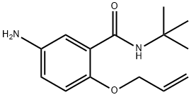 2-(Allyloxy)-5-amino-N-tert-butylbenzamide Struktur