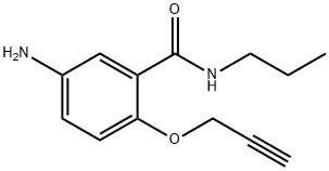 5-Amino-N-propyl-2-(2-propynyloxy)benzamide Struktur