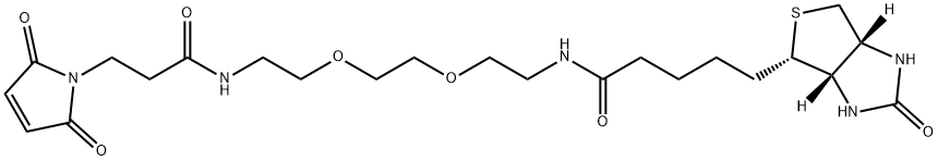 N-Biotinyl-N'-(3-maleimidopropionyl)-3,6-dioxaoctane-1,8-diamine Struktur