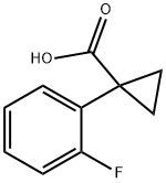 1-(2-FLUORO-PHENYL)-CYCLOPROPANECARBOXYLIC ACID Struktur