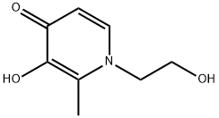 3-Hydroxy-1-(2-hydroxyethyl)-2-methyl-4(1H)-pyridinone Struktur