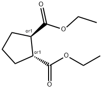 diethyl trans-cyclopentane-1,2-dicarboxylate Struktur