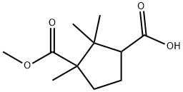 3-(METHOXYCARBONYL)-2,2,3-TRIMETHYLCYCLOPENTANE-1-CARBOXYLIC ACID Structure