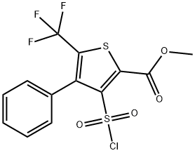 METHYL 3-(CHLOROSULFONYL)-4-PHENYL-5-(TRIFLUOROMETHYL)THIOPHENE-2-CARBOXYLATE price.