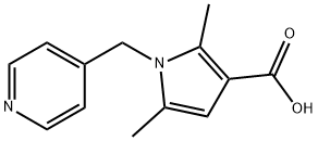 2,5-DIMETHYL-1-(PYRIDIN-4-YLMETHYL)-1H-PYRROLE-3-CARBOXYLIC ACID Struktur