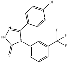 5-(6-CHLORO-3-PYRIDYL)-4-[3-(TRIFLUOROMETHYL)PHENYL]-4H-1,2,4-TRIAZOLE-3-THIOL price.