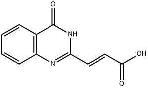 3-(4-oxo-3,4-dihydro-2-quinazolinyl)acrylic acid Struktur