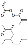 2-Propenoic acid, 2-methyl-, methyl ester, polymer with 2-ethylhexyl 2-propenoate and 2-propenoic acid Struktur