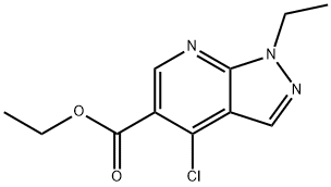 4-CHLORO-1-ETHYL-1H-PYRAZOLO[3,4-B]PYRIDINE-5-CARBOXYLIC ACID ETHYL ESTER price.