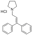 1-(3,3-Diphenylallyl)pyrrolidine hydrochloride 結(jié)構(gòu)式