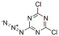 2-Azido-4,6-dichloro-s-triazine Struktur