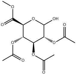 2,3,4-Tri-O-acetyl-alpha-D-glucuronicacidmethylester Struktur