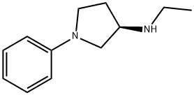 (3R)-N-ethyl-1-phenyl-pyrrolidin-3-amine Struktur