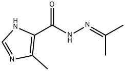 1H-Imidazole-4-carboxylic  acid,  5-methyl-,  (1-methylethylidene)hydrazide  (9CI) Struktur