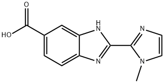 2-(1-Methyl-1H-imidazol-2-yl)-1H-benzimidazole-5-carboxylic acid Structure